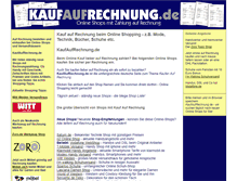 Tablet Screenshot of kaufaufrechnung.de